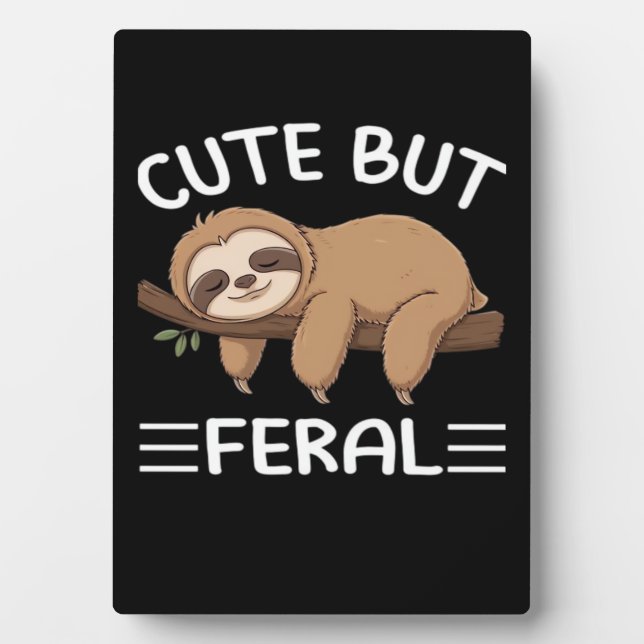 niedliche, aber wilde, lustige Schlampe für Tierfr Fotoplatte (Vorderseite)