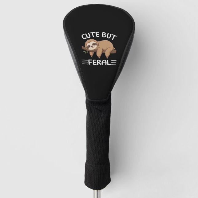 niedliche, aber wilde, lustige Schlampe für Tierfr Golf Headcover (Vorderseite)