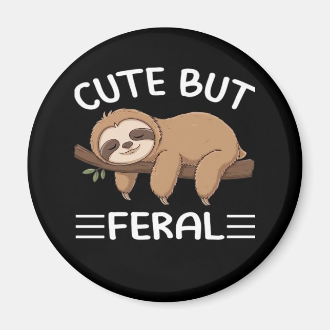 niedliche, aber wilde, lustige Schlampe für Tierfr Magnet (Vorne)