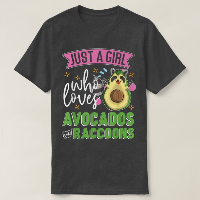 Niedliche Abfallpanda nur ein Mädchen, das Avocado T-Shirt (Design vorne)