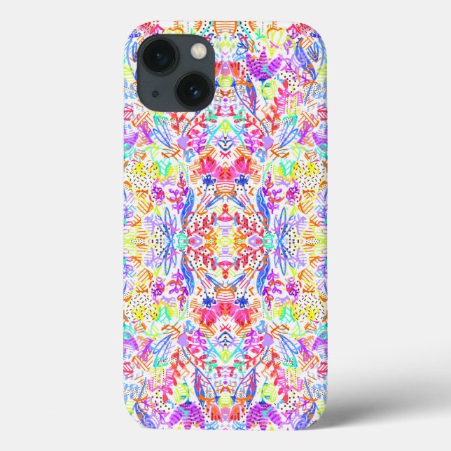 Niedliche abstrakte Blume Case-Mate iPhone Hülle (Rückseite)