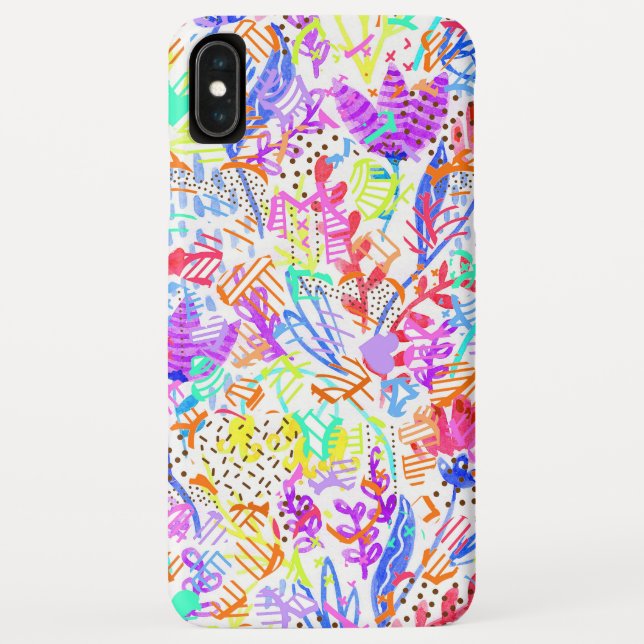 Niedliche abstrakte Blume Case-Mate iPhone Hülle (Rückseite)