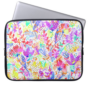 Niedliche abstrakte Blume Laptopschutzhülle