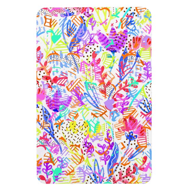 Niedliche abstrakte Blume Magnet (Vertikal)