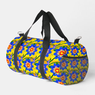 Niedliche Abstrakte Blume Muster Drucksäge Beutel Duffle Bag