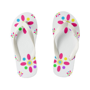 Niedliche Abstrakte Blume-Paarung von Flip Flops