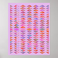 Niedliche Abstrakte geometrische Formen in Lavende