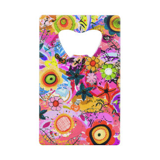 Niedliche abstrakte Insekten Geldbeutel Flaschenöffner