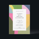 Niedliche Abstrakte Kunst Moderne 50. Geburtstag Einladung<br><div class="desc">Niedliche Abstrakte Kunst Moderne 50. Geburtstag Einladung - alle Texte sind editierbar,  sodass diese Vorlage für jedes Alter verwendet werden kann.</div>