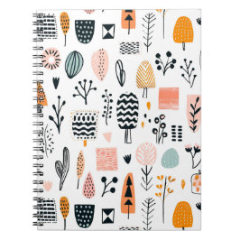 Niedliche Abstrakte Linien Kreative Funny Hand Gez Notizblock