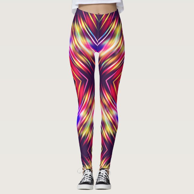 Niedliche abstrakte Linien werfen Kissen iPhone w Leggings (Vorderseite)