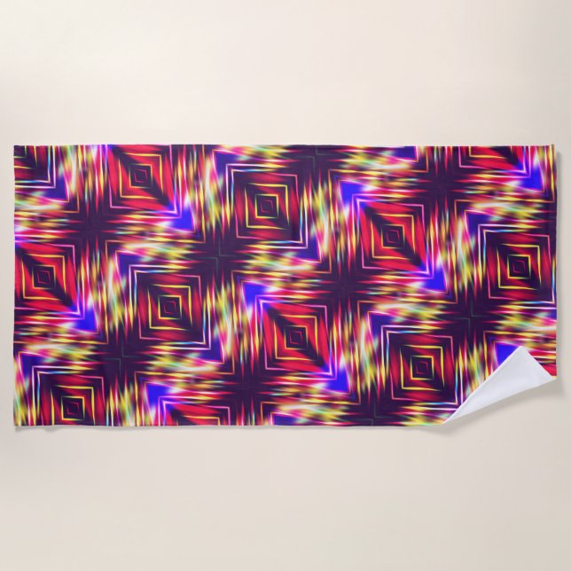 Niedliche abstrakte Linien werfen Kissen iPhone w Strandtuch (Vorderseite)