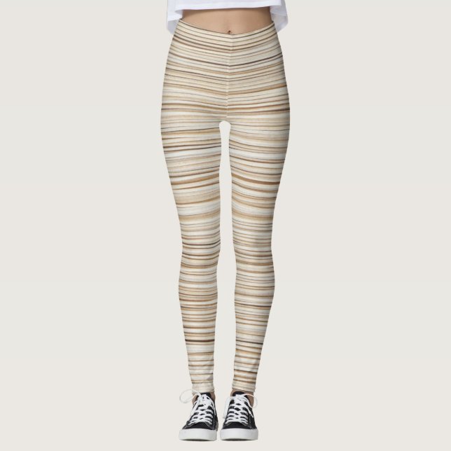Niedliche abstrakte Linienführung Leggings (Vorderseite)