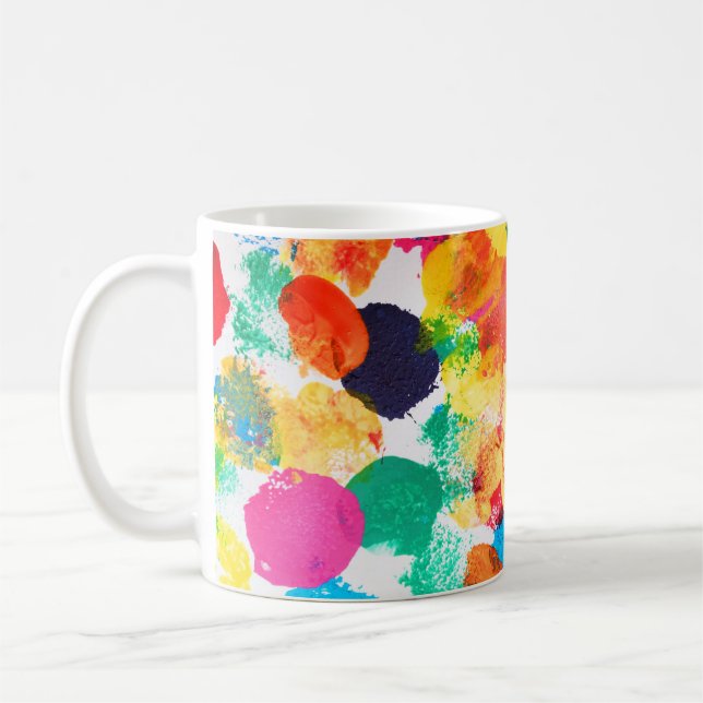 Niedliche abstrakte Malerei Kaffeetasse (Links)