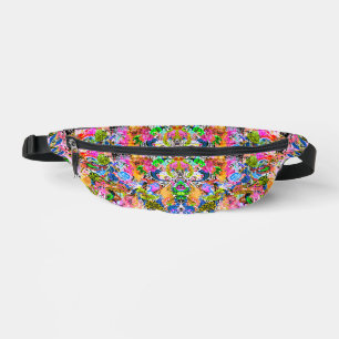 Niedliche abstrakte Paisley-Blume Bauchtasche