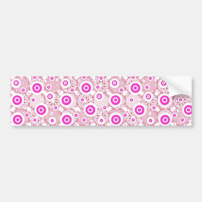 Niedliche abstrakte Pinky-Dots-Muster Autoaufkleber (Vorne)