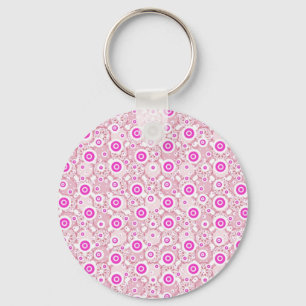 Niedliche abstrakte Pinky-Dots-Muster Schlüsselanhänger