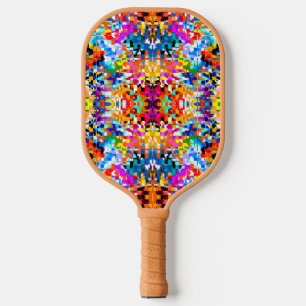 Niedliche abstrakte Quadrate Pickleball Schläger