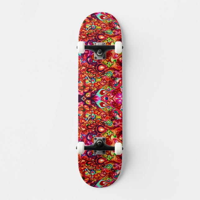 Niedliche abstrakte Swirl-Farbe Case-Mate iPhon Skateboard (Vorderseite)