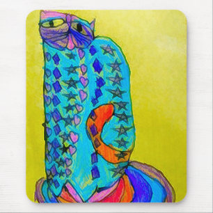 Niedliche Acrylkatzen-Kunst Mousepad