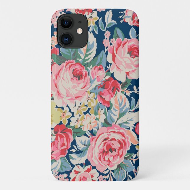 Niedliche Adorable Moderne blühende Blume Case-Mate iPhone Hülle (Rückseite)