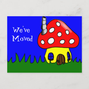 Niedliche Adressenänderung Postkarte