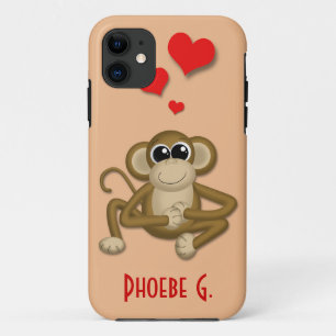 Niedliche Affe Liebe Personalisiert iPhone 5 Fall Case-Mate iPhone Hülle