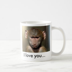 Niedliche Affe-Tasse - i-Liebe Sie… Kaffeetasse