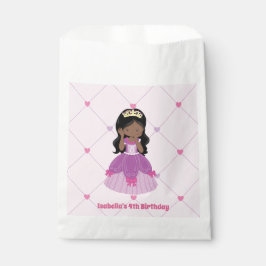 Niedliche Afrikanische Prinzessin Pink Birthday Pa Geschenktütchen