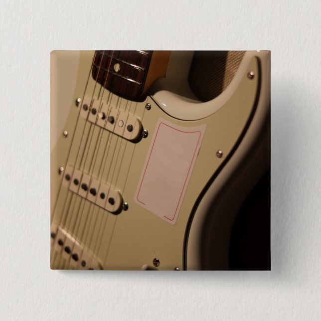 Niedliche akustische Gitarre Button (Vorderseite)