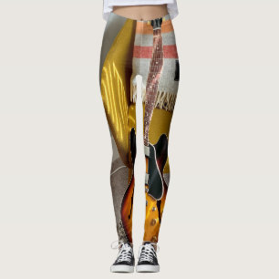 Niedliche akustische Gitarre Leggings