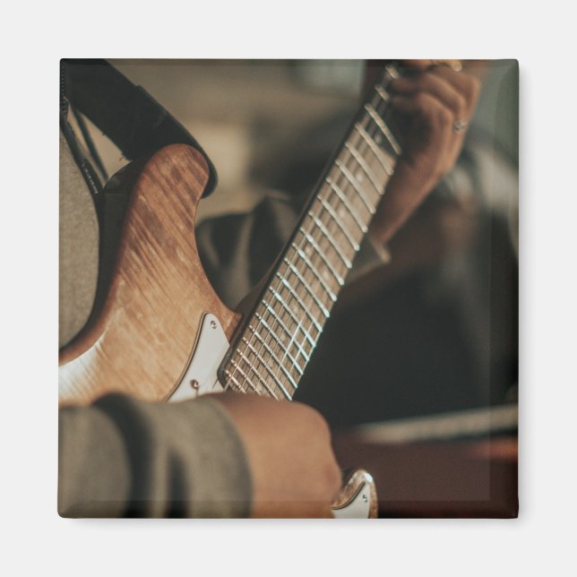 Niedliche akustische Gitarre Magnet (Vorne)