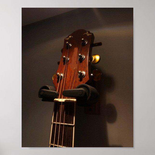 Niedliche akustische Gitarre Poster (Vorne)