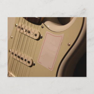 Niedliche akustische Gitarre Postkarte