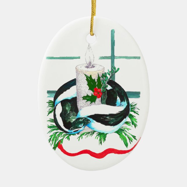 Niedliche Alaska Wildlife Keramikornament (Vorne)