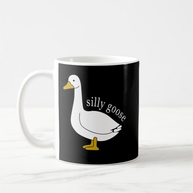 Niedliche Alberne Gans Ugly Xmas Funny Goose Trend Kaffeetasse (Links)