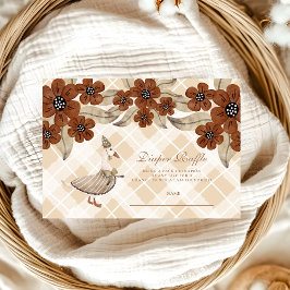 Niedliche Alberne Gänsedusche Begleitkarte