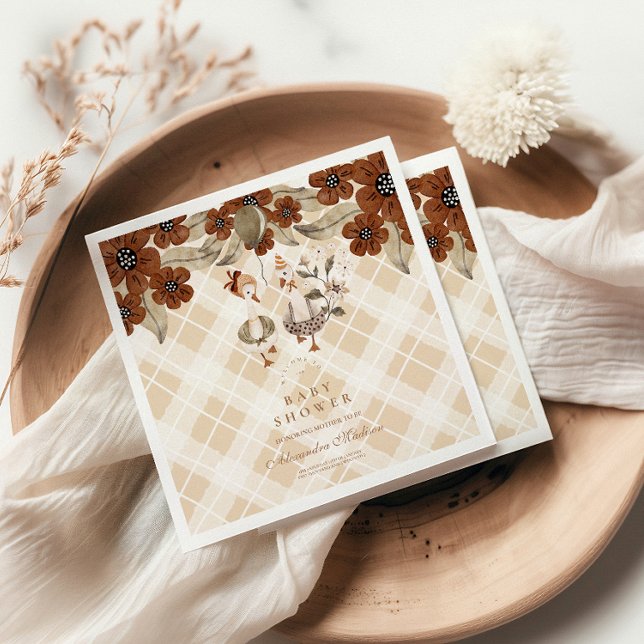 Niedliche Alberne Gänsedusche Serviette (Von Creator hochgeladen)