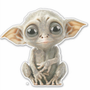 NIEDLICHE ALIEN BIG DECAL für Laptopfarbstoff Cut  Aufkleber