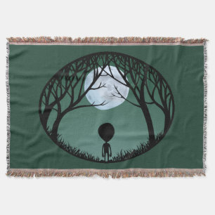 Niedliche Alien Blanket E.T. Alien Gray Throw Blan Decke