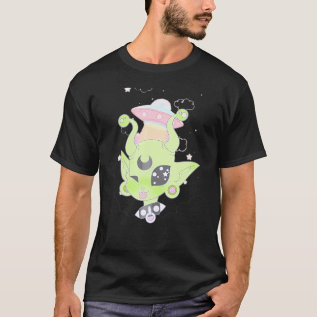 Niedliche Alien Donghua und Anime Inspirierte Orig T-Shirt (Vorderseite)