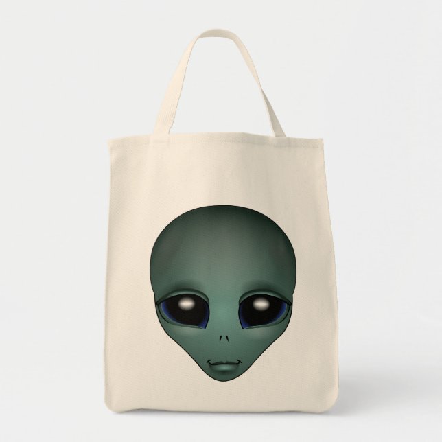 Niedliche Alien Tote Bag Bio Niedliche Alien Leben Tragetasche (Vorne)