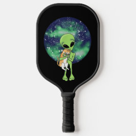Niedliche Alien und KatzenUFO Pickleball Schläger