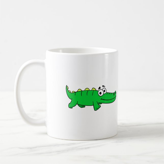 Niedliche Alligator-Kaffee-Tasse Kaffeetasse (Links)