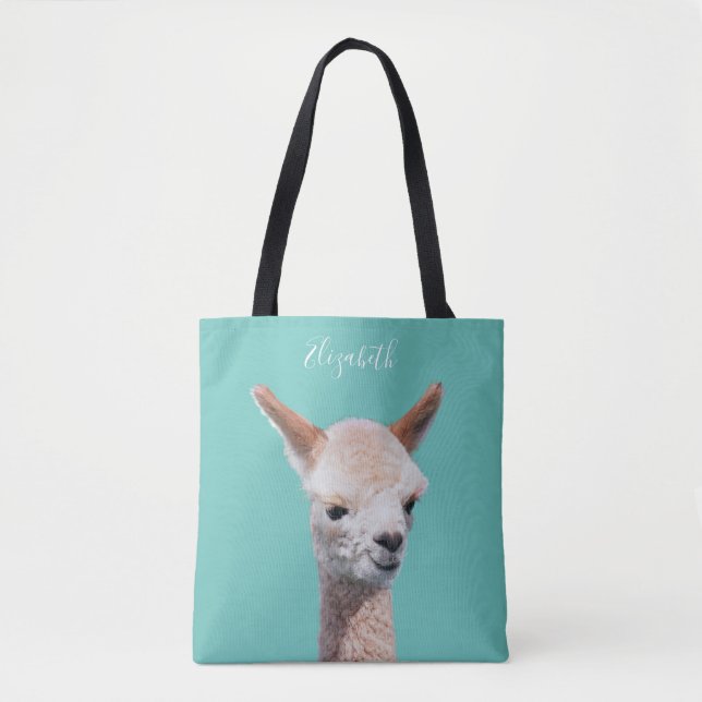 Niedliche Alpaca, Name personalisieren (Vorderseite)