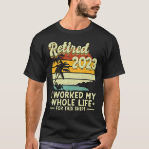 Niedliche Altersversorgung Ruhestand 2023 arbeitet T-Shirt