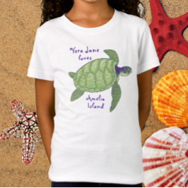 Niedliche Amelia Island Florida Sea Turtle T-Shirt