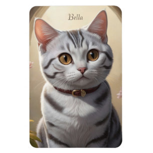 Niedliche amerikanische Kurzkatze mit Big Eyes Magnet