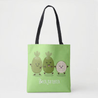 Niedliche Ananas guava feijoa Cartoon Illustration