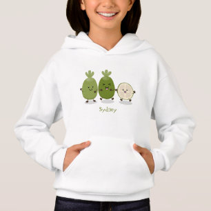 Niedliche Ananas guava feijoa Cartoon Illustration Hoodie
